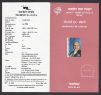 INDIA , 2002, Dhirubhai H Ambani, Industrialist, Folder - Covers & Documents