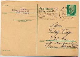 Sost. ARBEITERFESTSPIELE Dresden 1967  Auf  DDR Postkarte P75 - Cartes Postales - Oblitérées