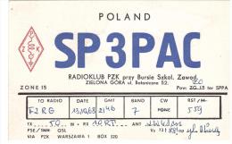 CARTE RADIO - QSL - CARTE RADIO QSL - POLOGNE - POLAND - ZAWOD - WARSAWA - 1968. - Radio Amateur