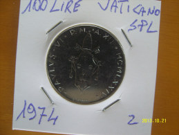 VATICANO  100  LIRE   1974 SPL - Vatican