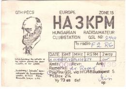 CARTE RADIO - QSL - CARTE RADIO QSL - HONGRIE - HUNGARY - BUDAPEST - 1978. - Radio Amateur