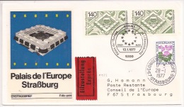 P933 - CONSEIL EUROPE - PALAIS EUROPE BONN STRASBOURG - 1977 - Expres - - Institutions Européennes