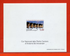 ANDORRE N°480 CHOEUR NATIONAL BLOC FEUILLET GOMME SANS CHARNIERE - Blocks & Sheetlets