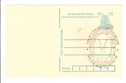 India Post Card With Special Cancellation - Help Conserve Wild Life, Deer In Cancellation - Cartas & Documentos