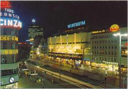 AK Berlin, Kurfürstendamm, Wertheim, Hotel Bei Nacht - Non Classés