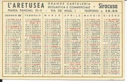 CAL221 - CALENDARIETTO 1958 - L´ARETUSEA - SIRACUSA - Formato Piccolo : 1941-60