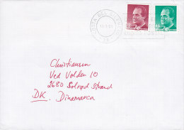 Spain Deluxe COSTA DEL SILENSIO 1991 Cover Letra To SOLRØD STRAND Denmark Juan Carlos Stamps - Covers & Documents