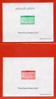 ANDORRE N°472/73 ECUS 2 BLOCS FEUILLETS GOMMES SANS CHARNIERE - Blokken & Velletjes