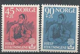 Norvège 1960 N°400/401 Neufs** MNH Année Du Réfugié Avec Surtaxe - Neufs