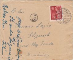 HUNGARIAN PEASANT WOMAN, STAMP ON COVER, 1944, HUNGARY - Lettres & Documents