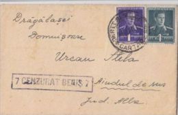 KING MICHAEL STAMPS ON LILIPUT COVER, CENSORED BEIUS NR 7, ROMANIA - Cartas & Documentos