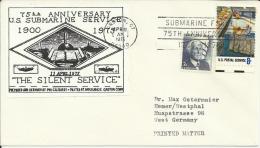 ESTADOS UNIDOS CC MAT SUBMARINE FORCE 75TH ANNIVERSARY GROTON 1975 - U-Boote