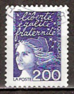 Timbre France Y&T N°3090 (04) Obl. Marianne Du 14 Juillet.  2.00 F. Bleu. Cote 0.30 € - 1997-2004 Marianne Of July 14th