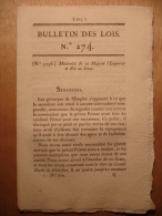 BULLETIN DES LOIS De 1810 - MESSAGE EMPEREUR ET ROI AU SENAT AU SUJET DE L' ALLEMAGNE (INTENTIONS HEREDITE) - LEIBGEWIN - Gesetze & Erlasse