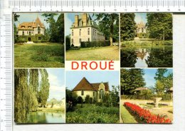 DROUE  -  6 Vues  : Châteaux : Des  Sources, De Droué -  Pièce D Eau Des Sources - Bord De L Eau - Eglise Boisseleau - - Droue