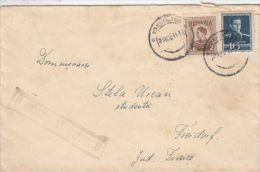KING MICHAEL STAMPS ON COVER, CENSORED BEIUS NR 8, 1941, ROMANIA - Lettres & Documents