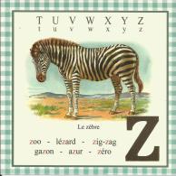 Animal, Zèbre / Lettre Alphabet Z / Mot, Apprentissage De La Lecture, Illustré - Cebras