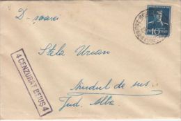KING MICHAEL STAMPS ON COVER, CENSORED BEIUS NR 4, 1943, ROMANIA - Briefe U. Dokumente