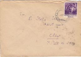 MINING, MINER'S DAY, STAMPS ON COVER, 1952, ROMANIA - Lettres & Documents