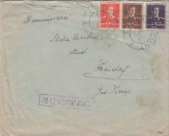 KING MICHAEL STAMP, CENSORED ARAD NR 28 COVER, 1945, ROMANIA - Lettres & Documents