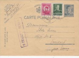 KING MICHAEL, CENSORED DEVA NR 9, PC STATIONERY, ENTIER POSTAL, 1944, ROMANIA - Briefe U. Dokumente