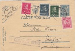 KING MICHAEL, CENSORED BEIUS NR 7, PC STATIONERY, ENTIER POSTAL, 1945, ROMANIA - Lettres & Documents