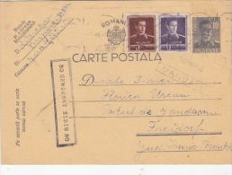 KING MICHAEL, CENSORED SIBIU NR 30, PC STATIONERY, ENTIER POSTAL, 1945, ROMANIA - Briefe U. Dokumente