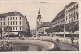 CPA GRAZ- BISMARCK SQUARE, FOUNTAIN, TRAM, TRAMWAY - Graz