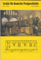 ARCHIV FÜR DEUTSCHE POSTGESCHICHTE  - Heft 1980 / 1 - Thema: Bahnpost - Alemán (desde 1941)