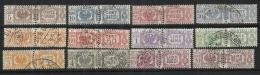 ITALIA REGNO ITALY KINGDOM 1927 - 1932 PACCHI POSTALI PARCEL POST FASCI SERIE COMPLETA COMPLETE SET USATA USED OBLITERE' - Paketmarken