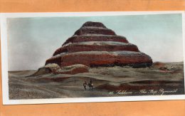 Sakkara Egypt Old Real Photo Postcard - Pyramides