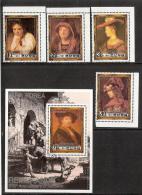 Painting North Korea 1981 Used (FDC) 4 Stamps + Sheet  Mi 2145-48, BL101 375th Anniv, Rembrant - Rembrandt