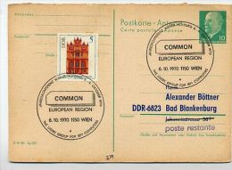 IBM-COMPUTER WIEN 1970 Auf DDR P77A Antwort-Postkarte ZUDRUCK BÖTTNER #4 - Informatik