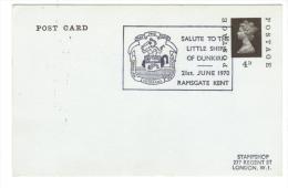 VER2991 - GRAN BRETAGNA , Salute To The Little Ships Of Dunkirk . Ramsgate 1970 - Storia Postale