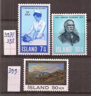 IJsland     Y/T   397 / 398  +  399   (X) - Oblitérés