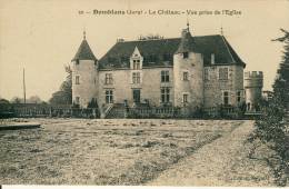 Domblans  Le Château - Vue Prise De L'Eglise  Cpa - Other Municipalities