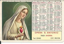 CAL179 - CALENDARIETTO 1979 - OPERA S. ANTONIO - ANDRIA - Petit Format : 1971-80