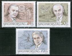 HUNGARY-1996. Hungarian Developers Of Technology (Scientists,Inventor,Bíró)MNH!! Mi:4386-4388 - Unused Stamps