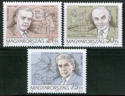 HUNGARY-1996. Hungarian Developers Of Technology (Scientists,Inventor,Bíró)MNH!! Mi:4386-4388 - Neufs