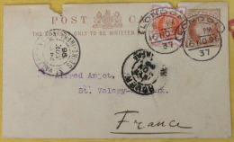 Carte De Correspondance Recto Verso - 9x14 - Alfred Angot - Courtier - St Valery Sur Somme - Other & Unclassified