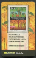 ITALIA TESSERA FILATELICA 2009 - PREVENZIONE E LOTTA CONTRO GLI INCENDI - 331 - Cartes Philatéliques