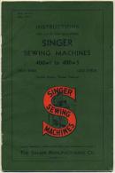 Singer Sewing Machines 400w1 To 400w5 - Matériel Et Accessoires
