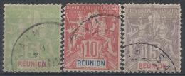 Réunion N° 46 à 48 Obl. - Used Stamps