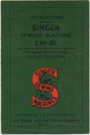 Singer Sewing Machine 246 - 20 - Supplies And Equipment