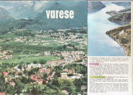 C1151 - Brochure Turistica VARESE I.G.D.A. 1969/SACRO MONTE/LAGO DI GHIRLA/LAGO DI LUGANO - Turismo, Viaggi