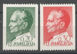 YU 1968-1266-7 DEFINITIVE JB TITO, YUGOSLAVIA, 1 X 2v, MNH - Neufs