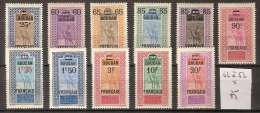 Soudan 42 à 52 *  Côte 85 € - Unused Stamps
