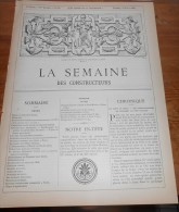 La Semaine Des Constructeurs. N°36.  3 Mars 1888. Ecuries Et Remises, Rue Gros à Paris. - Zeitschriften - Vor 1900