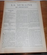 La Semaine Des Constructeurs. N°44.  28 Avril 1888. Amsterdam. La Maison Aux Têtes. Hollande. Hôtel Vanderbilt à New-Yor - Zeitschriften - Vor 1900