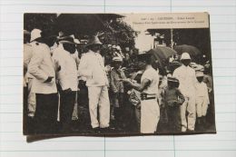 CPA -  CAYENNE - Scène Locale - Discours D´un Sportsman Au Gouverneur De Guyane - Cayenne